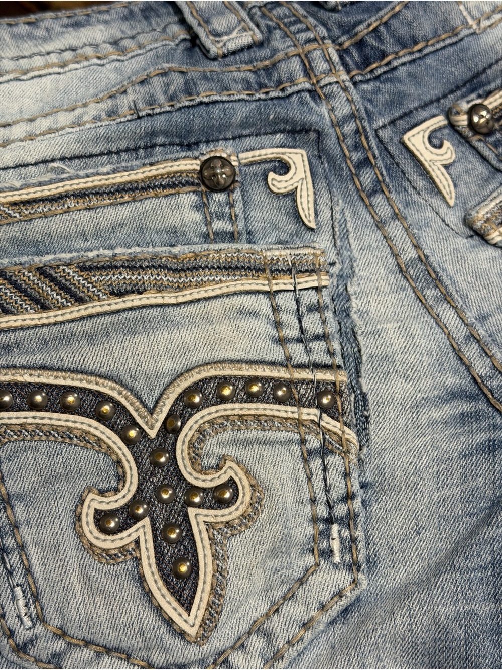 Rock Revival Searlas Slim Boot Jeans Size 30” - Picture 8 of 10